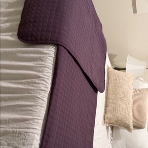 Source Unknown Deep Purple Quilted Quilt
